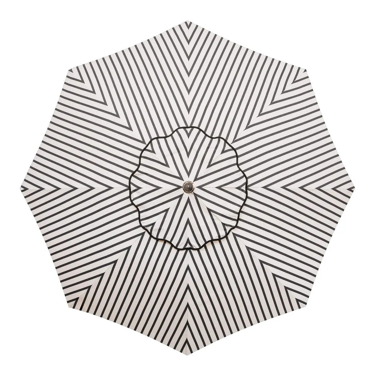 The Club Umbrella - Monaco Black Stripe