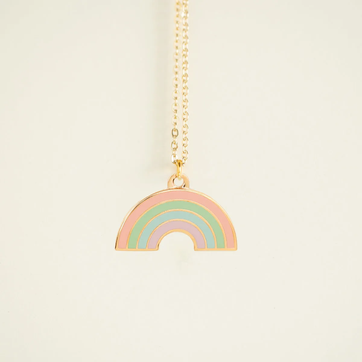 Tiny Charm Necklaces - Pastel Rainbow