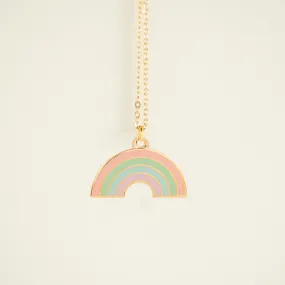 Tiny Charm Necklaces - Pastel Rainbow