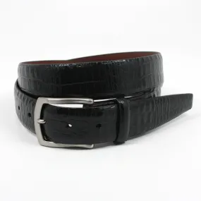 Torino Embossed Alligator Calfskin Belt
