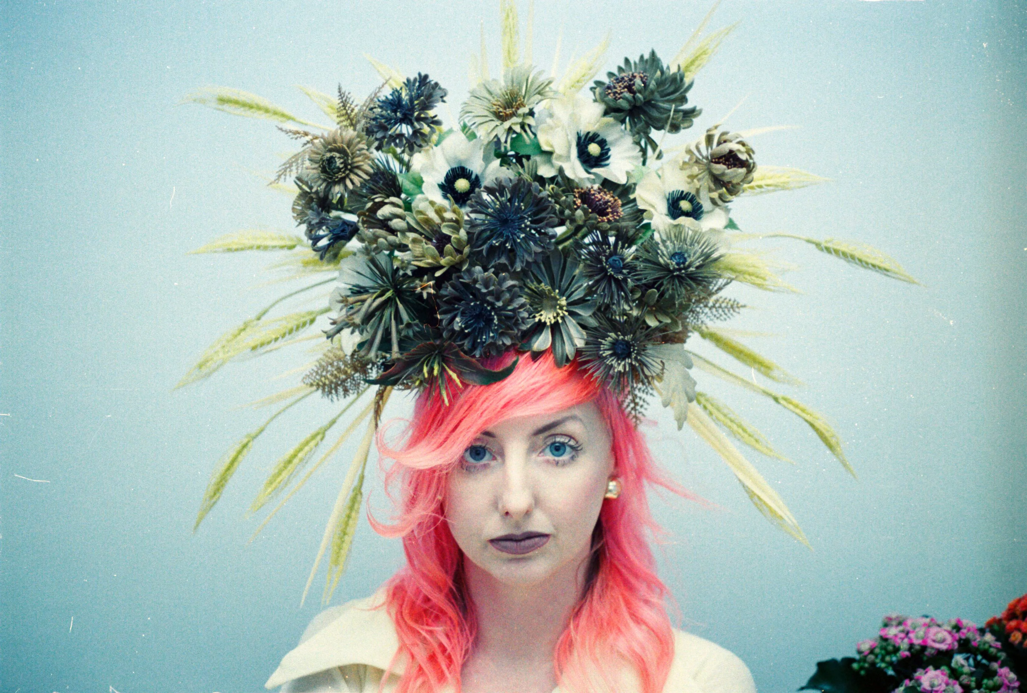 Tribal Brown wild flower Crown Burning man Festival Headdress