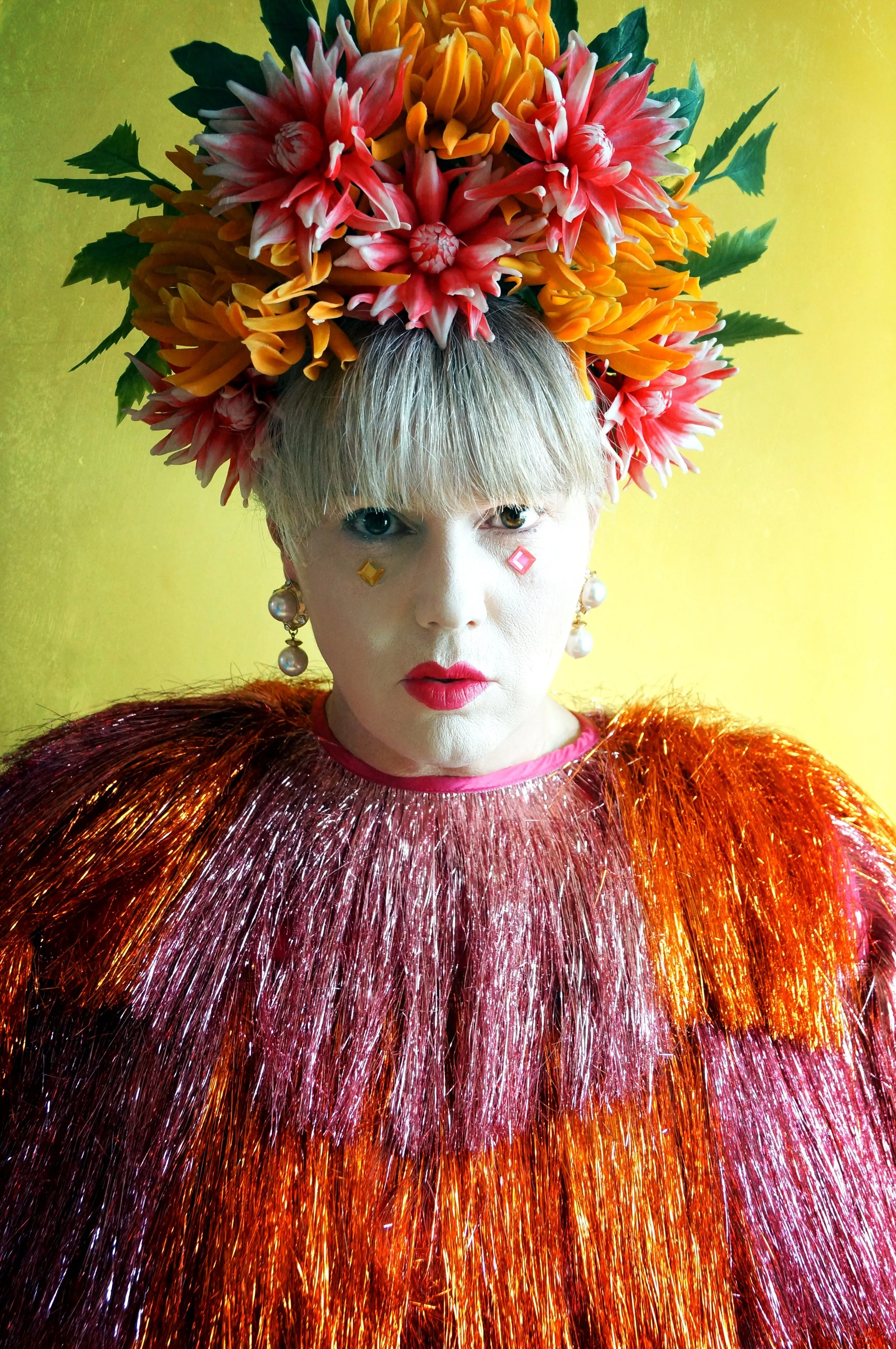 Tropical Burning man Festival Priscilla Headdress