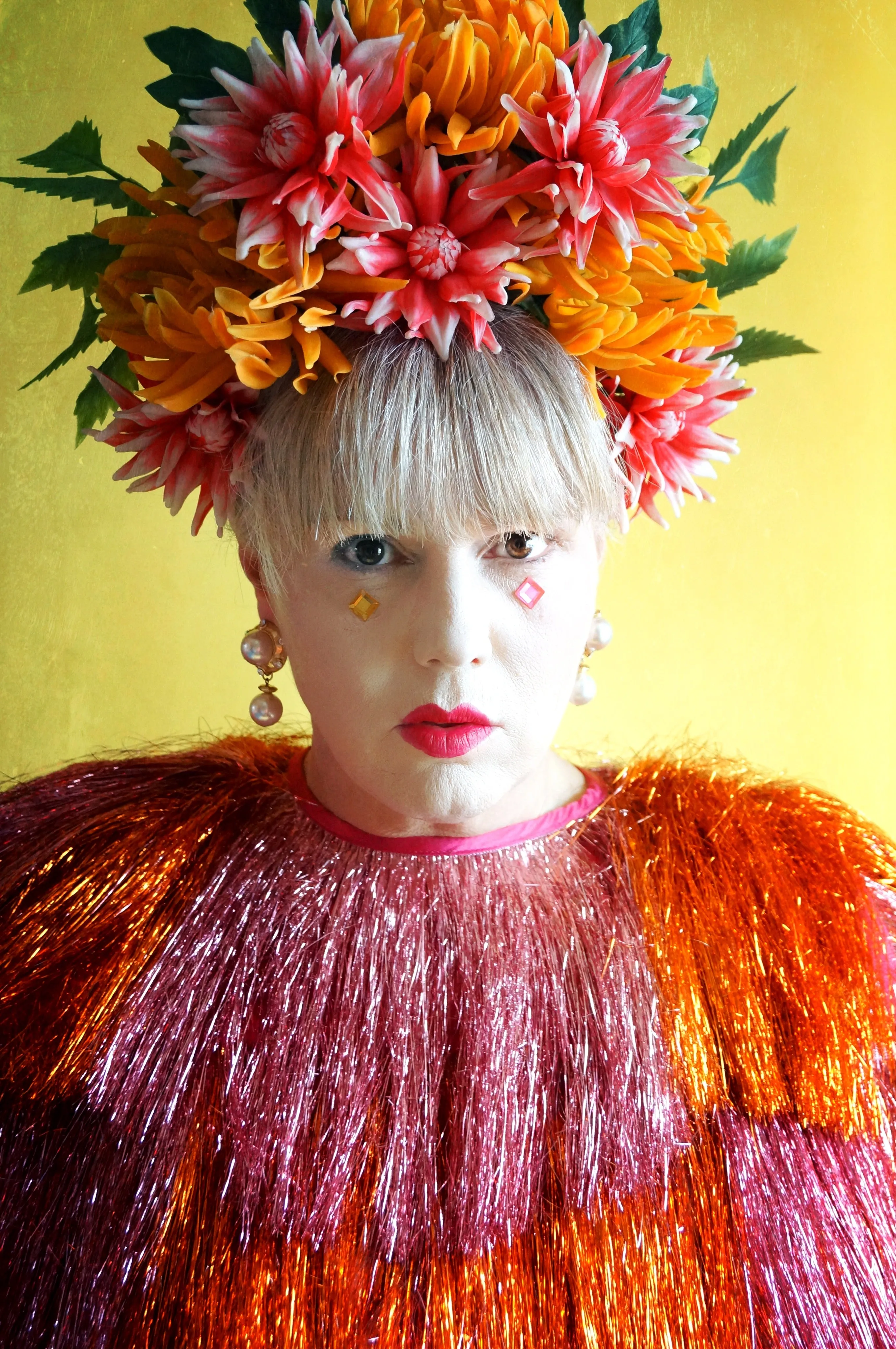 Tropical Burning man Festival Priscilla Headdress