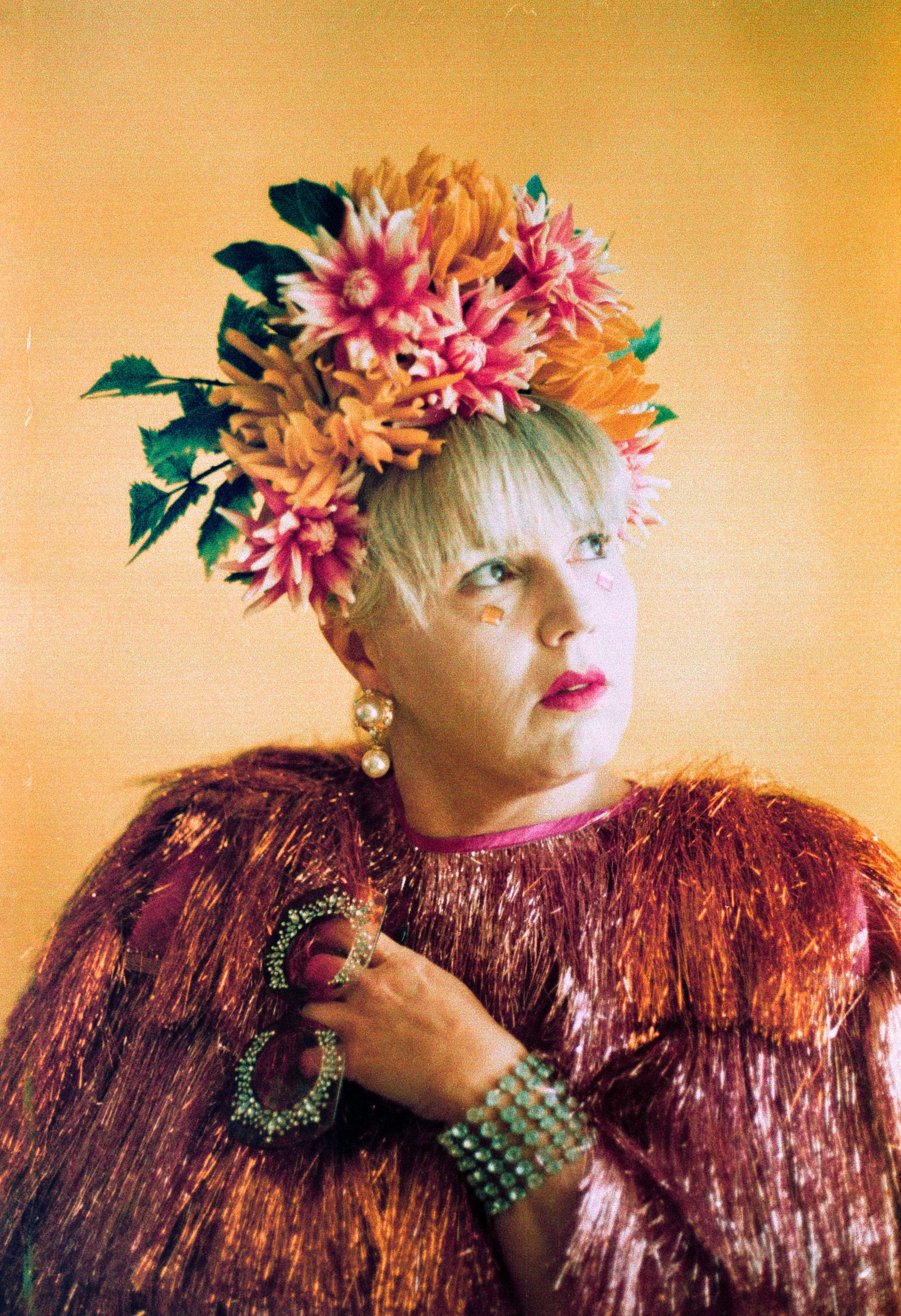 Tropical Burning man Festival Priscilla Headdress