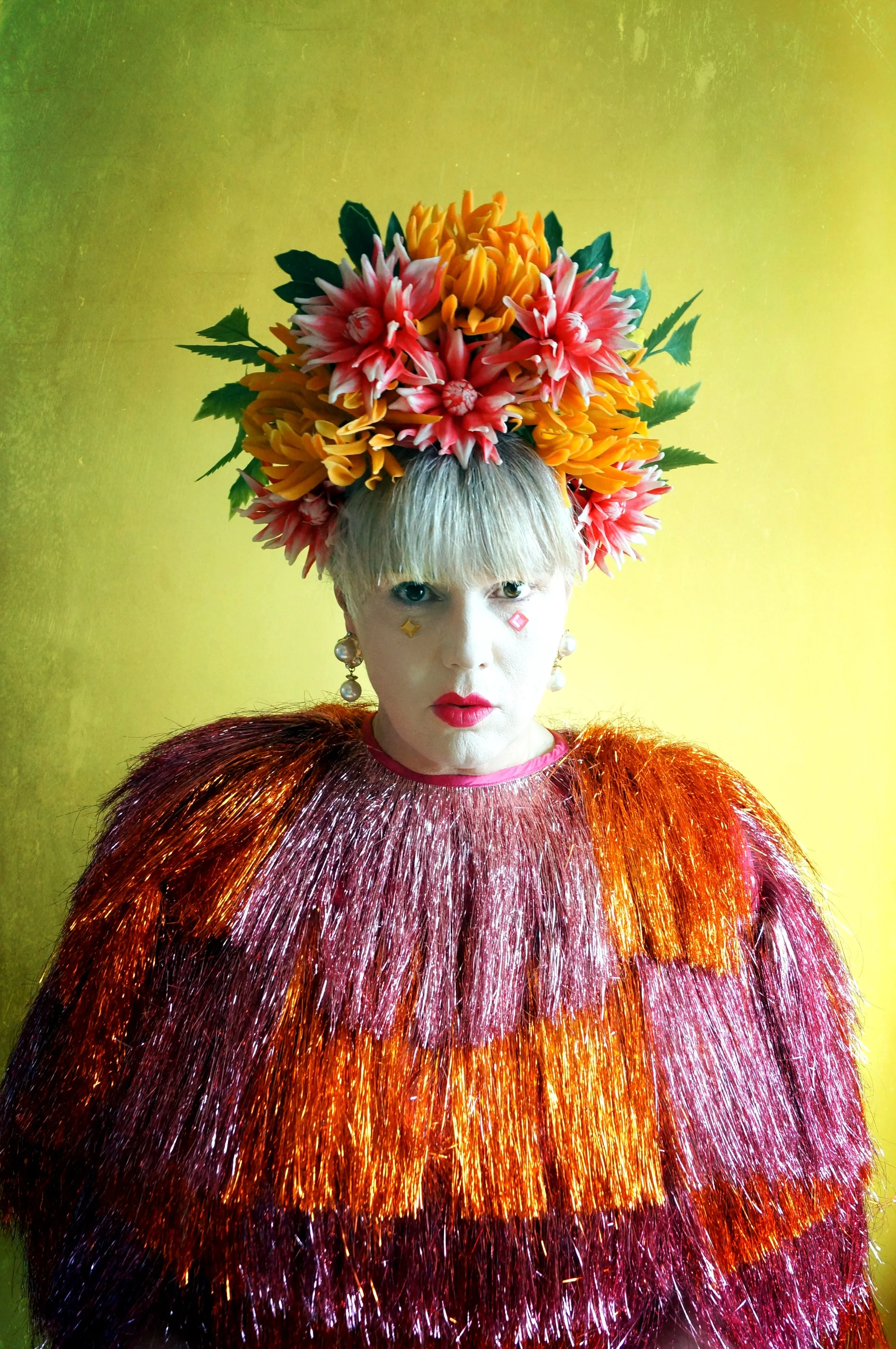 Tropical Burning man Festival Priscilla Headdress