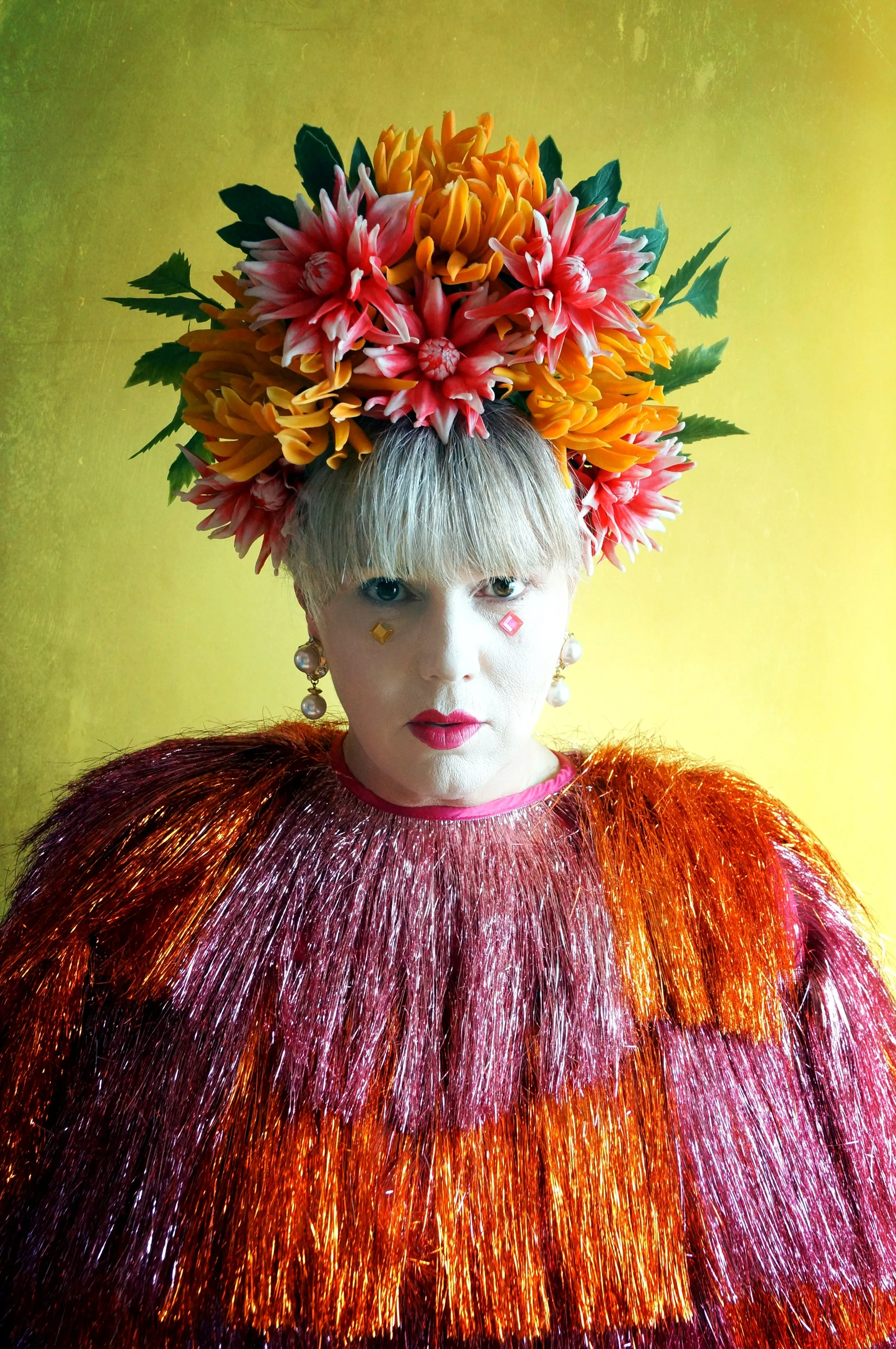Tropical Burning man Festival Priscilla Headdress