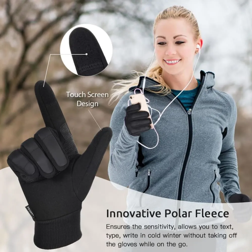 Vbiger Winter Gloves Touch Screen Gloves Anti-slip Cycling Gloves Sport Gloves