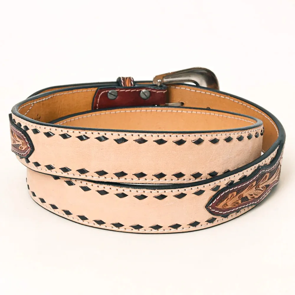 Vernon Hand Tooled Leather Belt