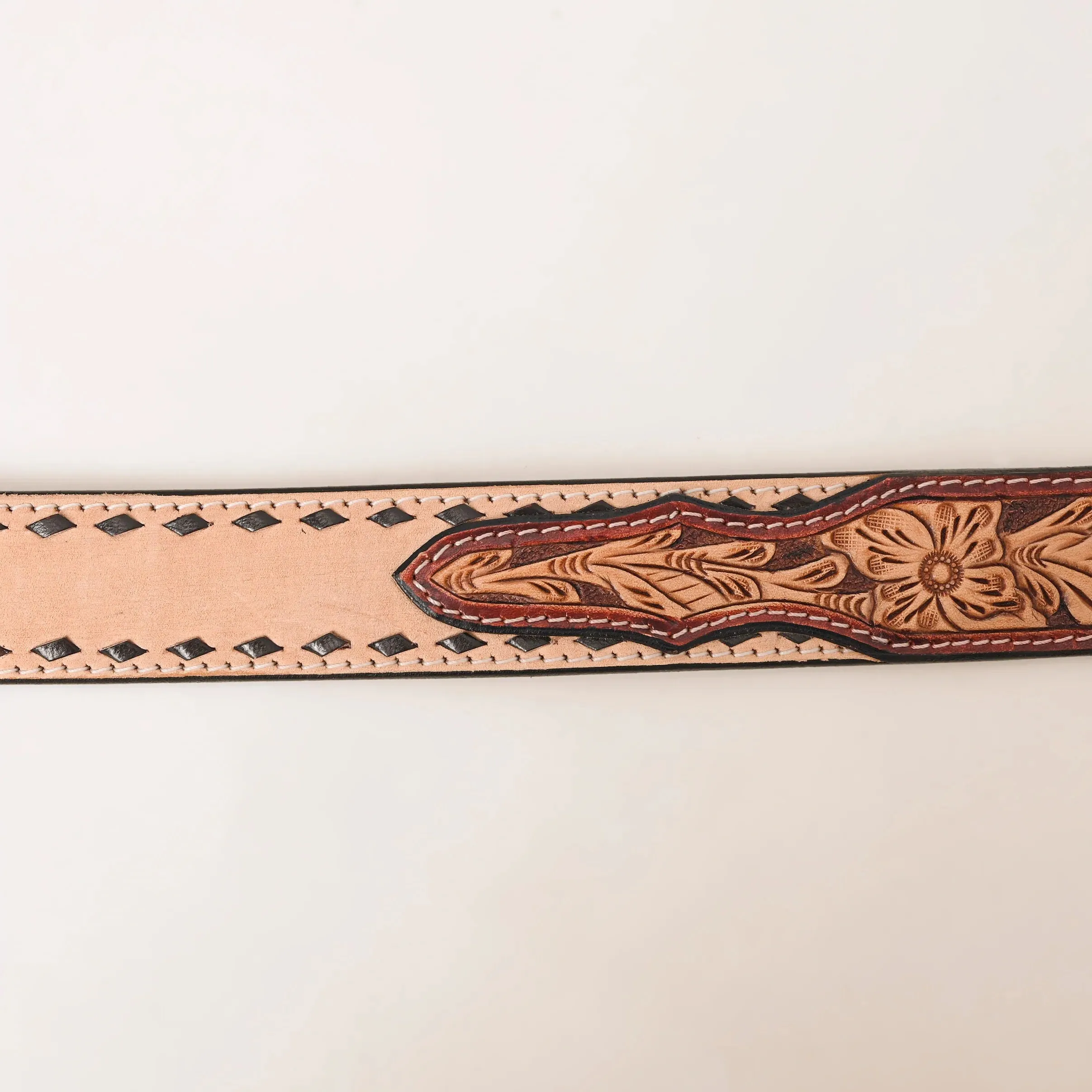 Vernon Hand Tooled Leather Belt