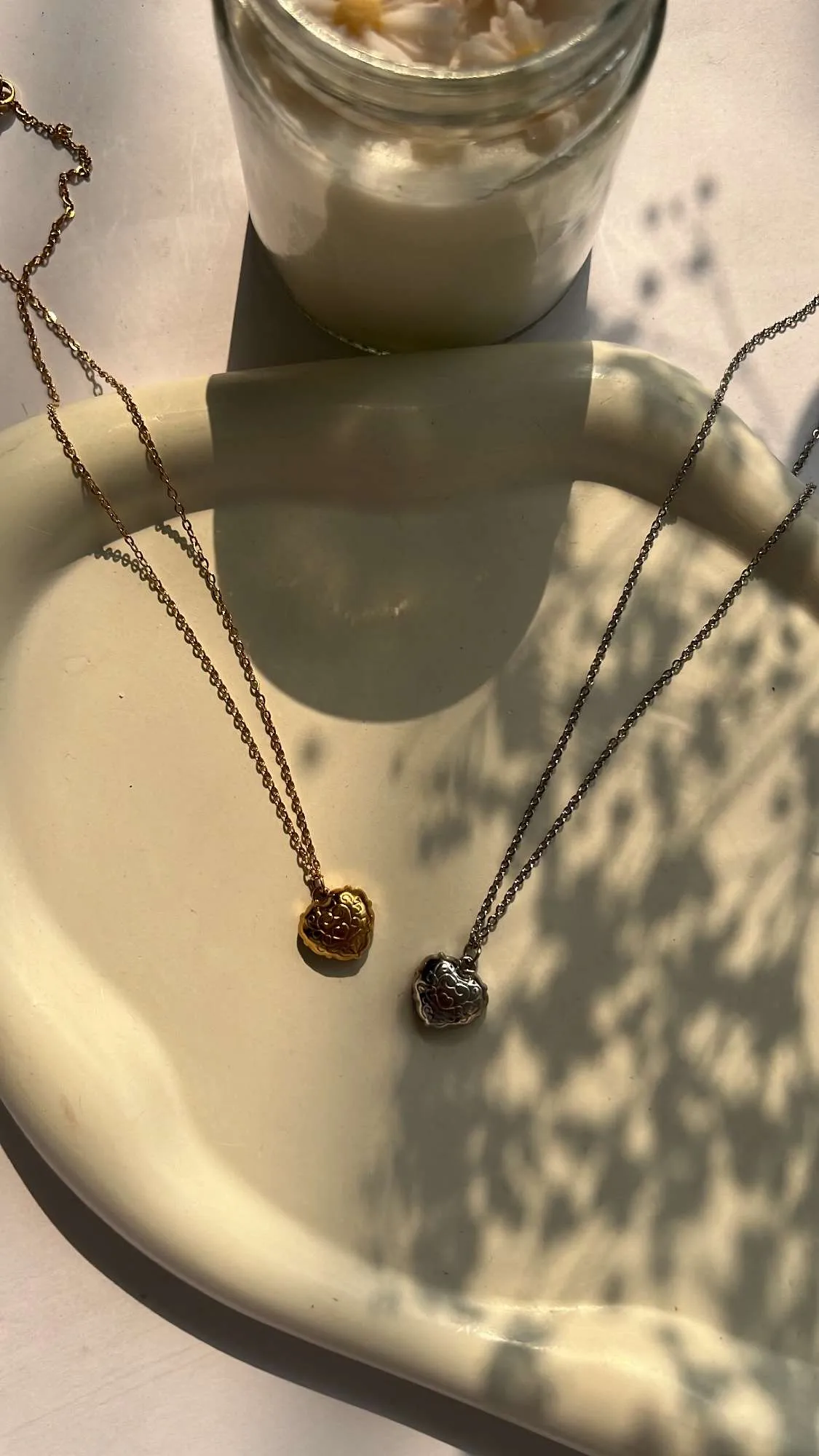 Vintage heart chains