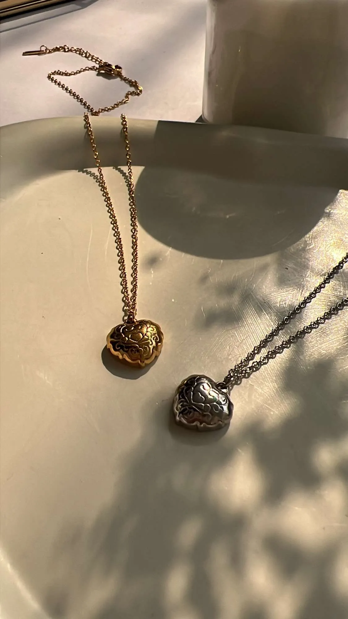 Vintage heart chains