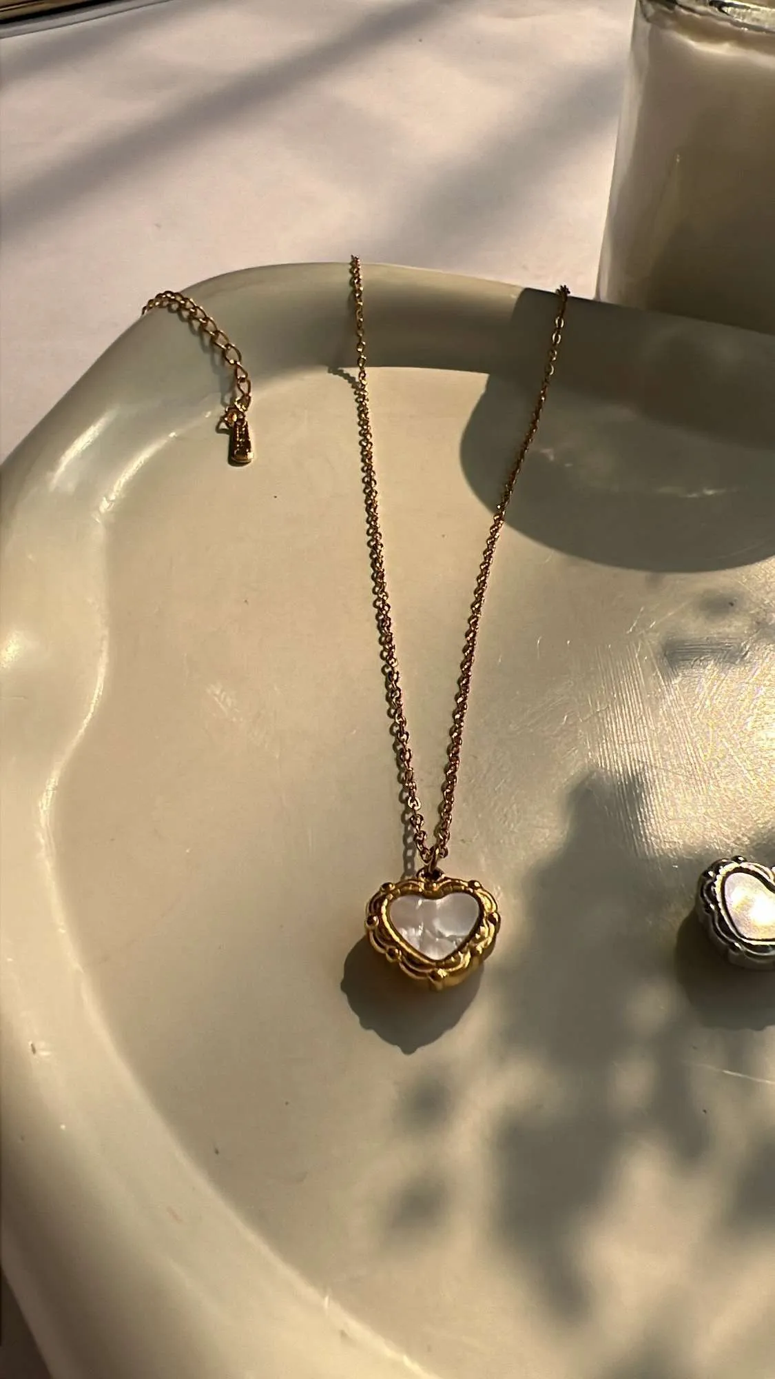 Vintage heart chains