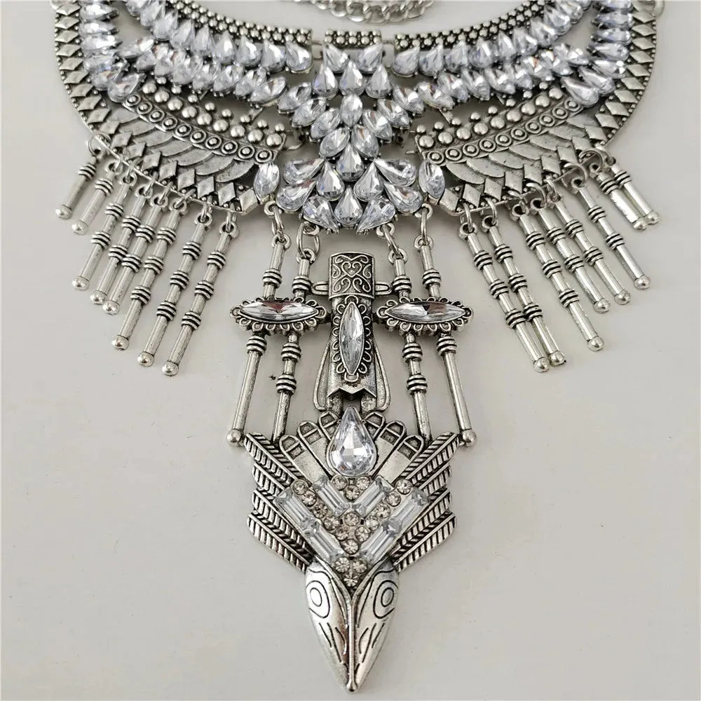 Waves of Shimmer Statement Necklace