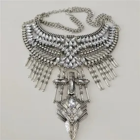 Waves of Shimmer Statement Necklace