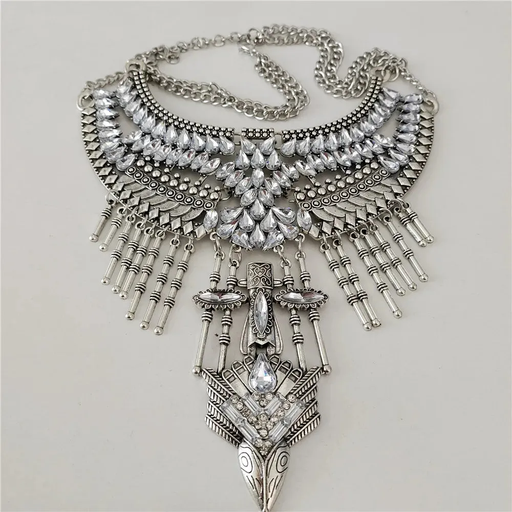 Waves of Shimmer Statement Necklace