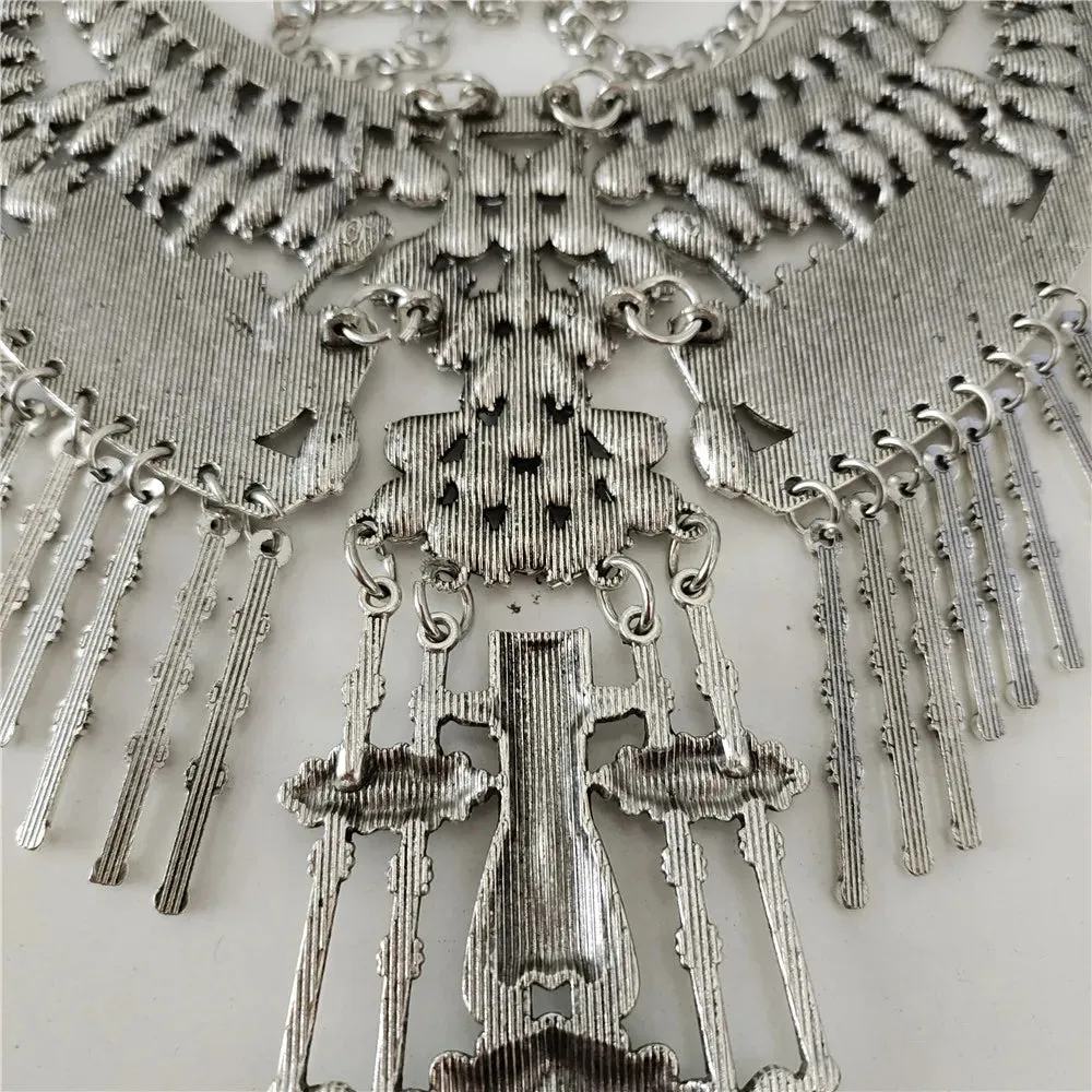 Waves of Shimmer Statement Necklace