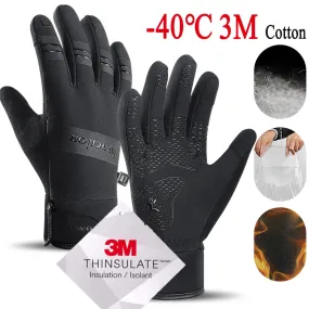 Winter Cycling Gloves - Waterproof, Windproof, Touchscreen Sports Gear