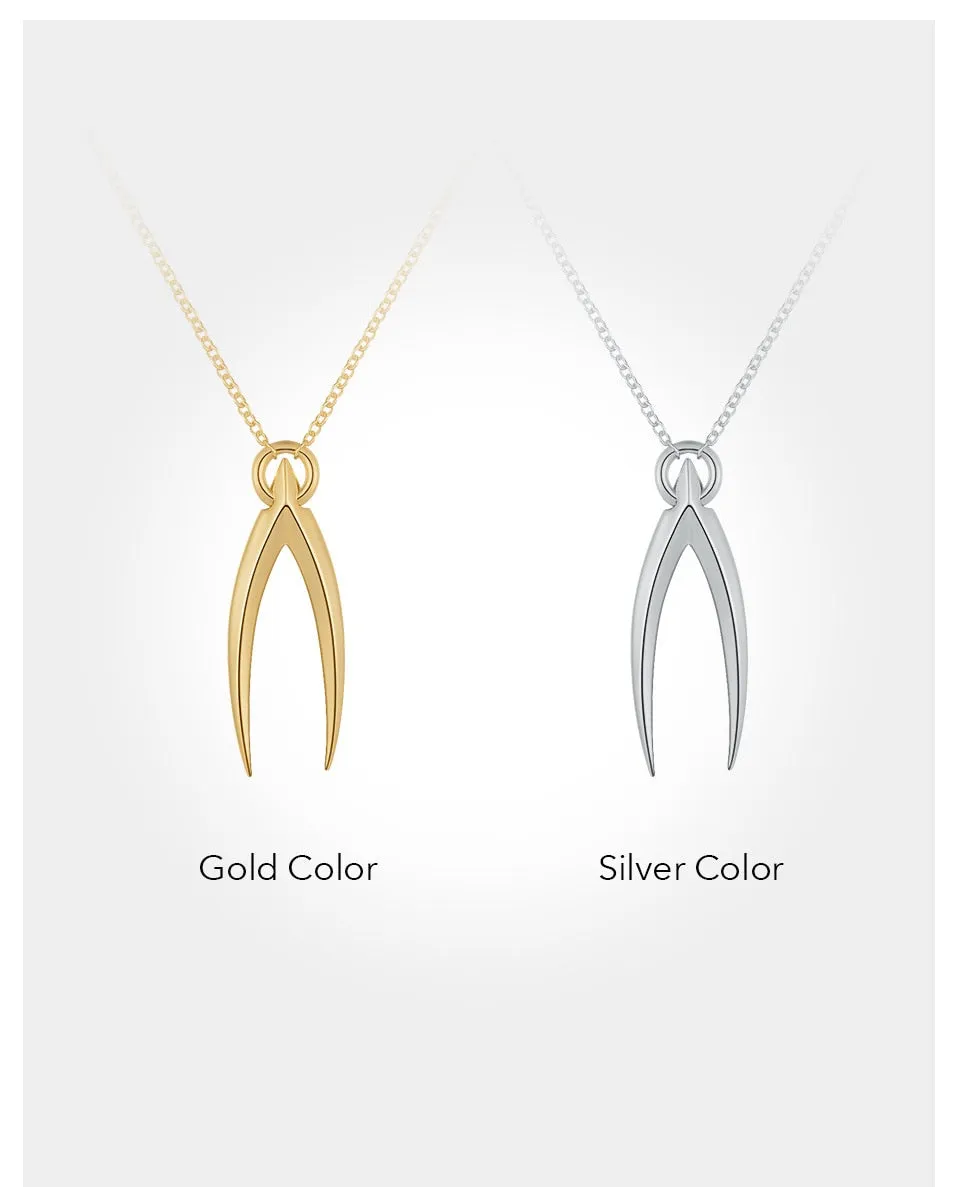 Wishbone Pedant Necklace