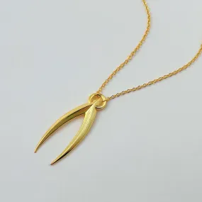 Wishbone Pedant Necklace