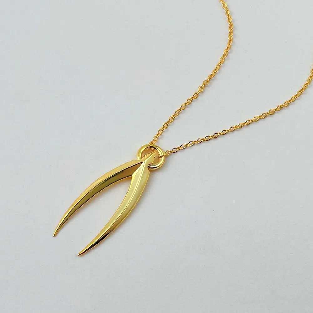 Wishbone Pedant Necklace