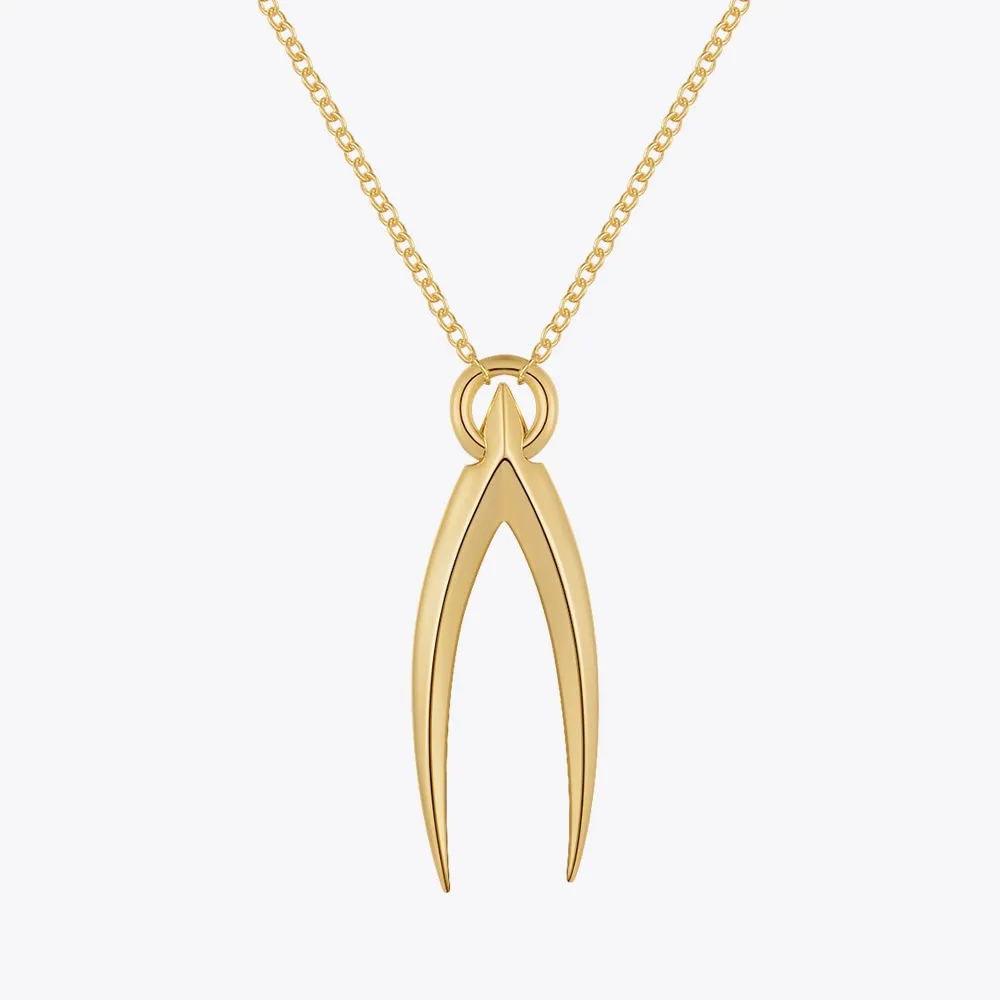 Wishbone Pedant Necklace