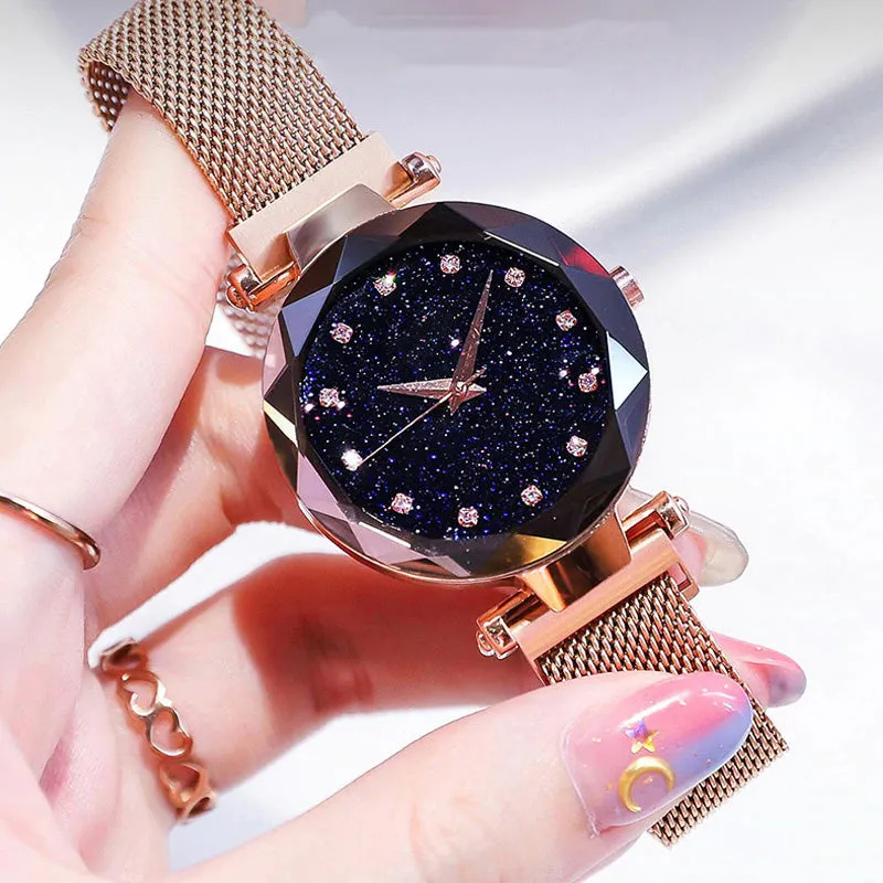 Women's Watch Luxury Fashion | Women's Magnetic Watch