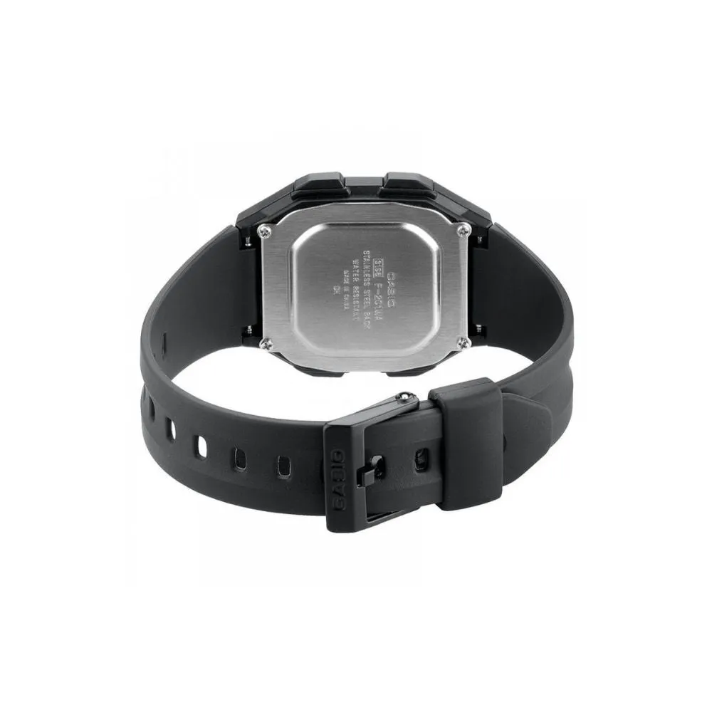 WW0492 Casio Dual Time Digital Resin Belt Watch F-201WA-9ADF