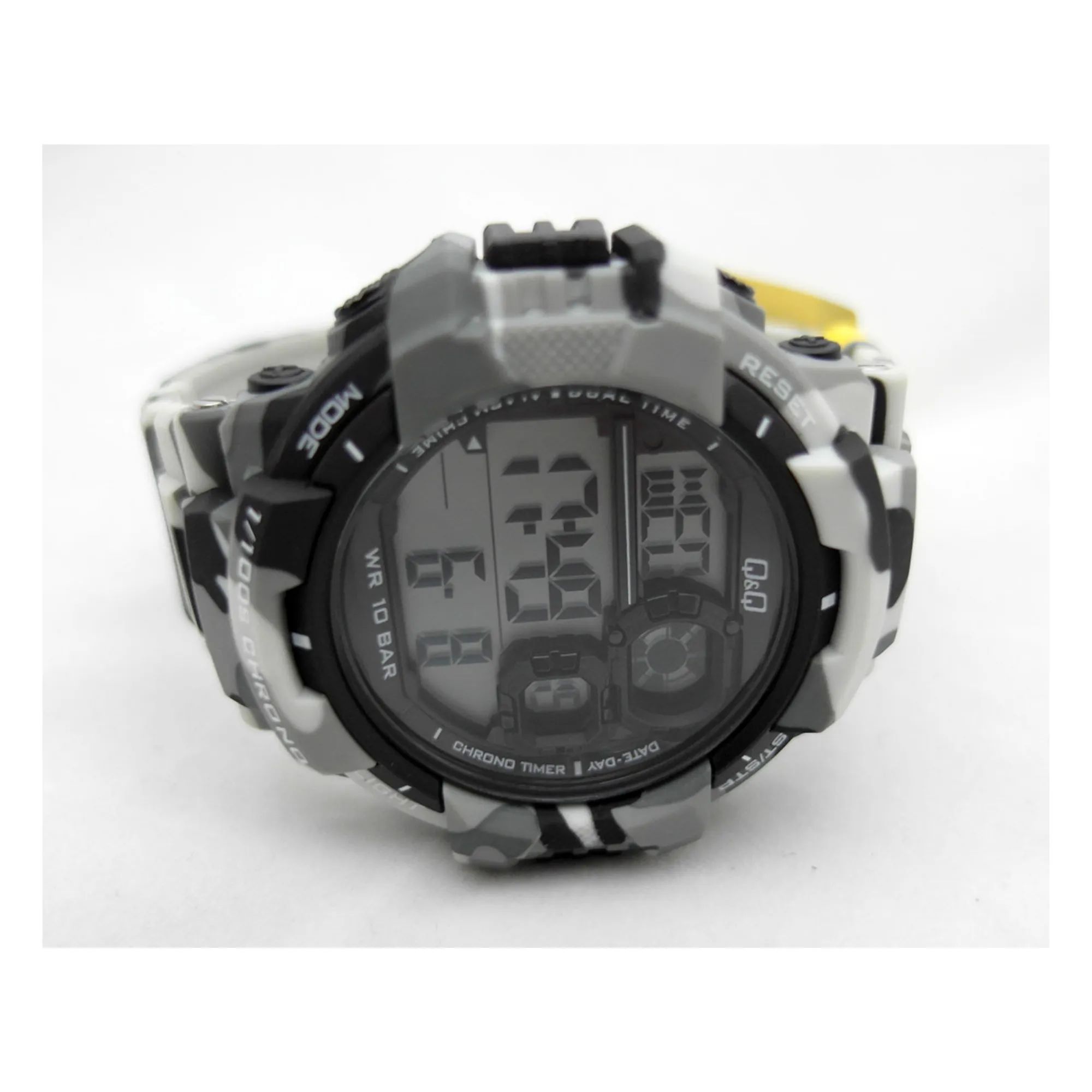 WW0762 Q&Q Digital Sports Camouflage Fiber Belt Watch M143J004Y