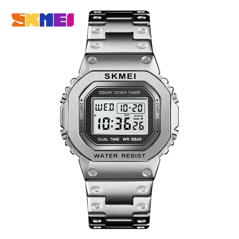 WW1168 SKMEI Dual Time Digital Chain Watch 1456