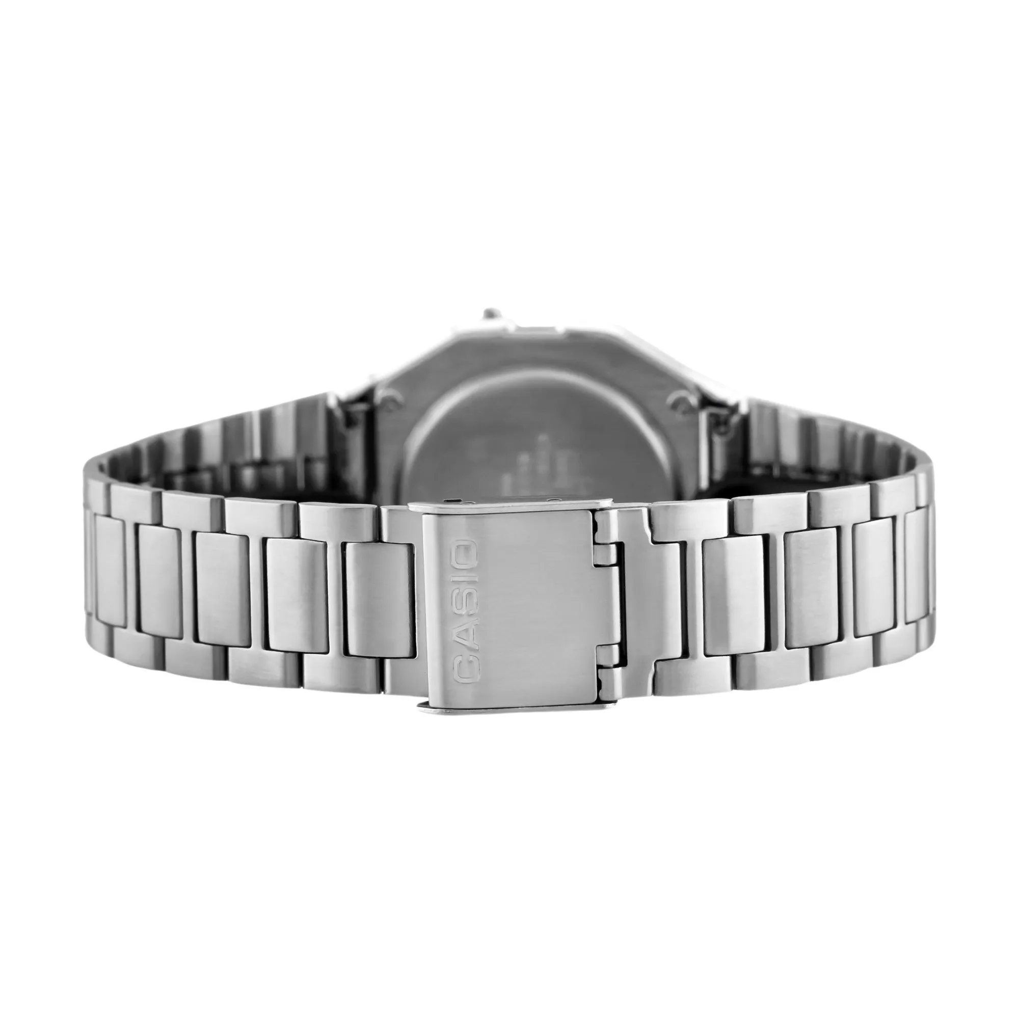 WW1393 Casio Vintage Diamond Digital Silver Chain Watch A158WEAD-1DF