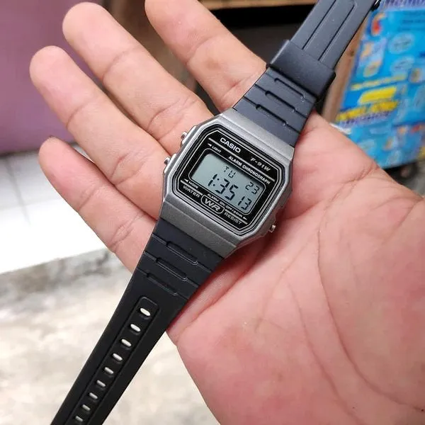 WW1406 Casio Vintage Digital Resin Belt Watch F-91WM-1BDF