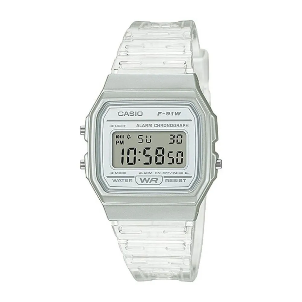 WW1413 Casio Pop Digital Resin Belt Watch F-91WS-7DF