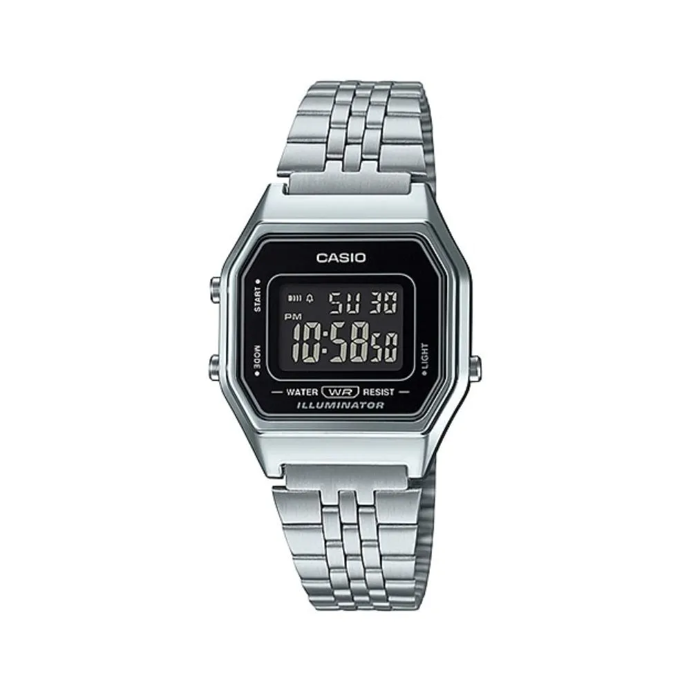 WW1494 Casio Vintage Digital Ladies Chain Watch LA680WA-1BDF