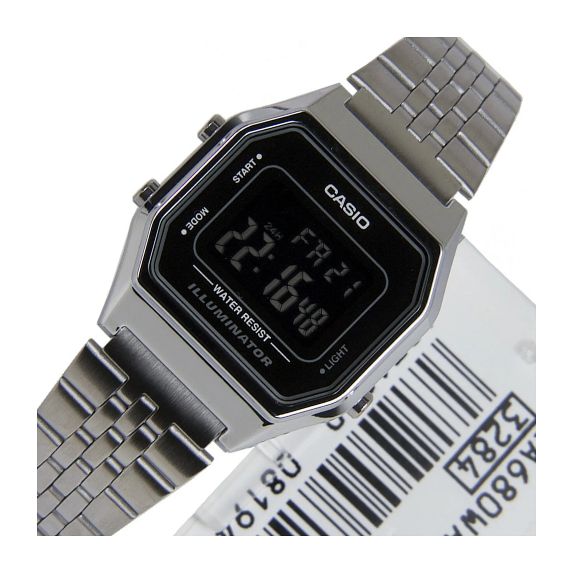 WW1494 Casio Vintage Digital Ladies Chain Watch LA680WA-1BDF