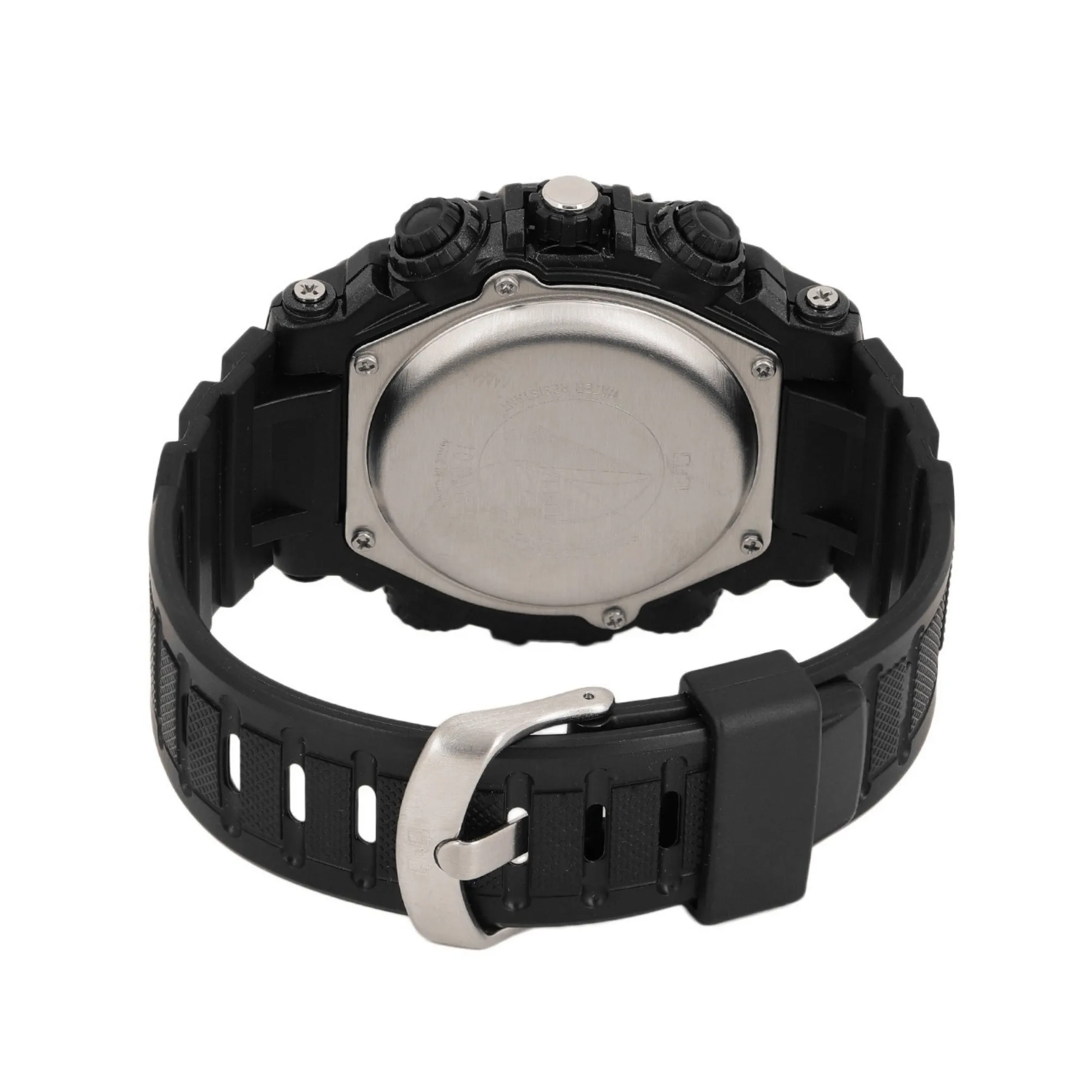 WW1507 Q&Q Dual Time Sports Fiber Belt Watch GW87J009Y