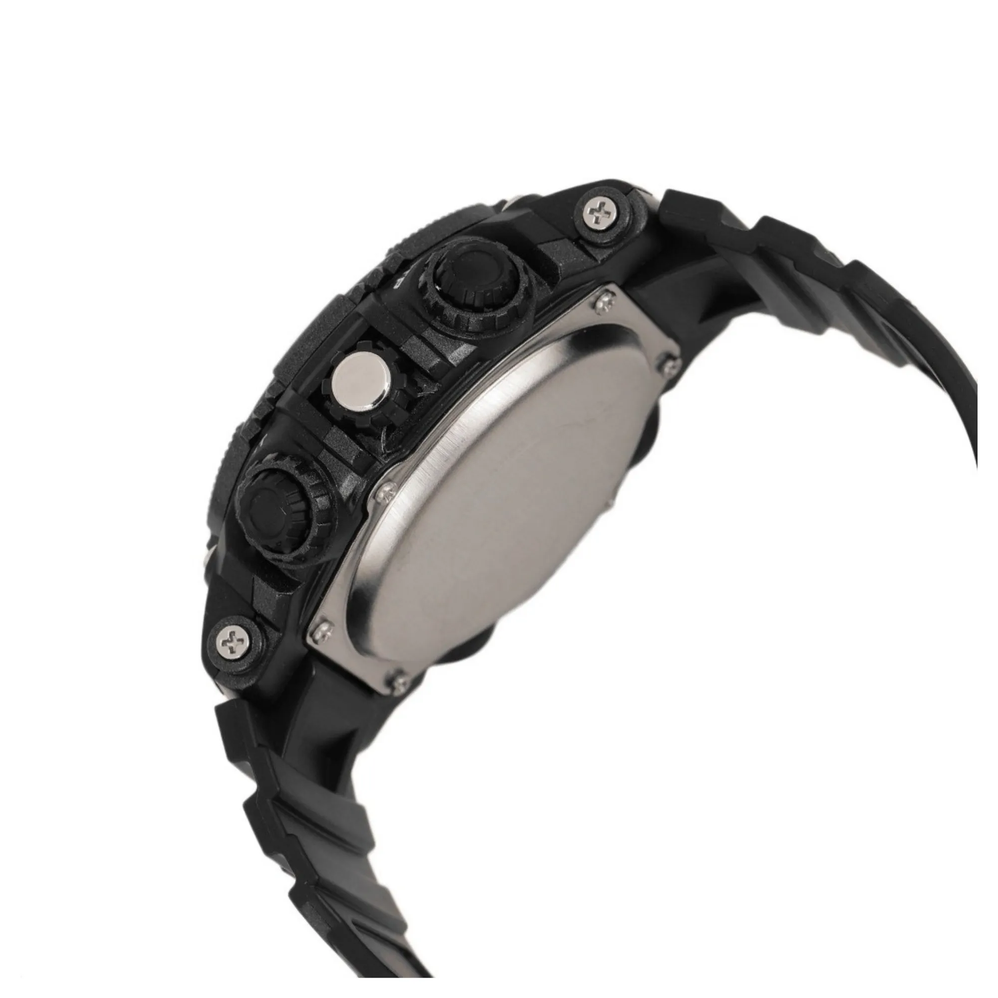 WW1507 Q&Q Dual Time Sports Fiber Belt Watch GW87J009Y