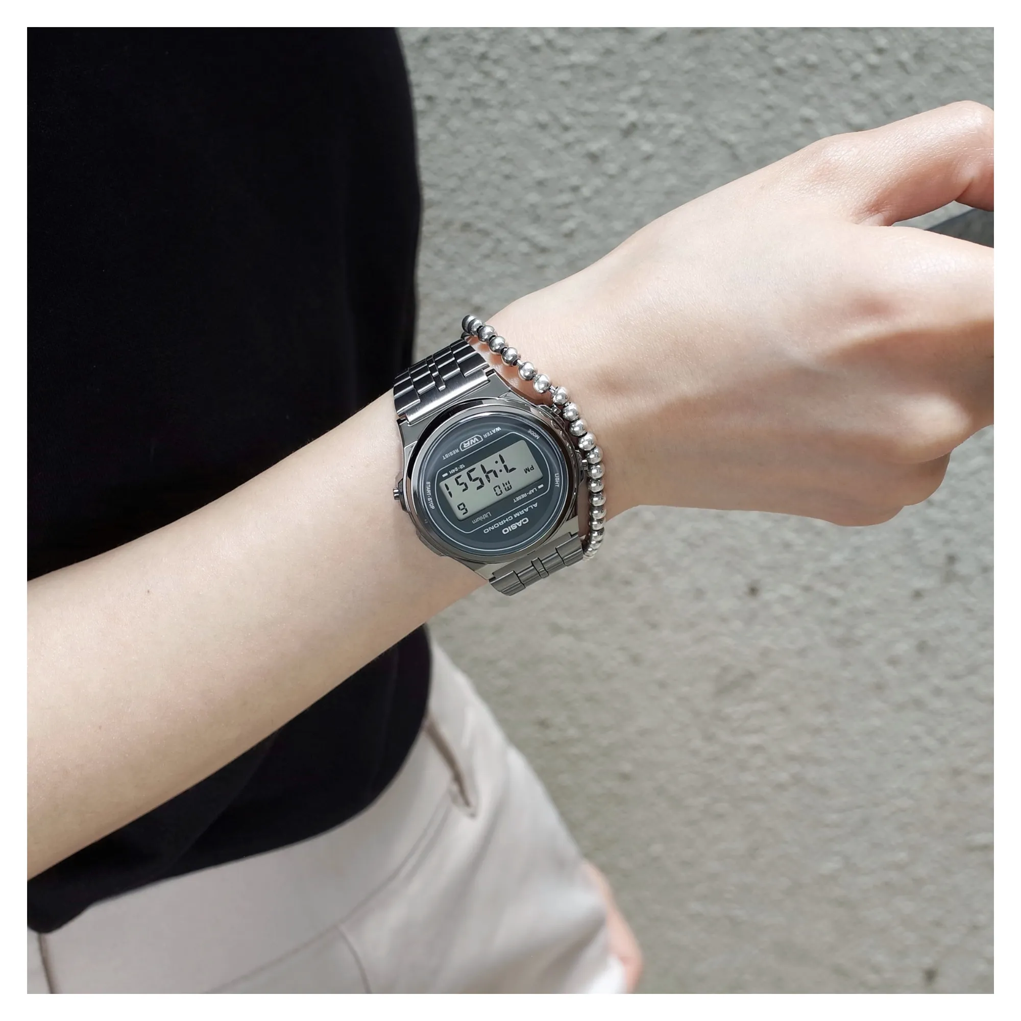 WW1535 Casio Vintage Digital Chain Watch A171WEGG-1ADF