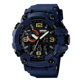 WW1540 SKMEI Sports Dual Time Fiber Belt Watch 1520