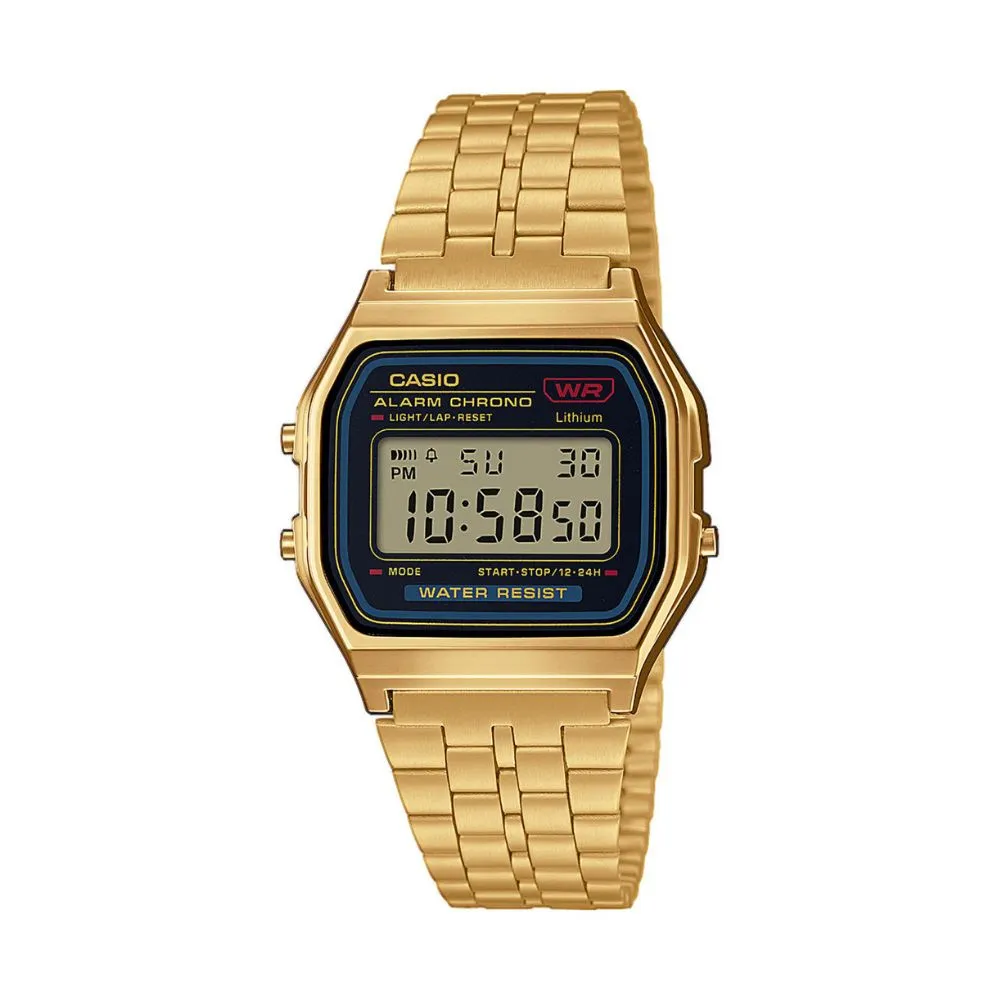 WW1545 Casio Vintage Digital Golden Chain Watch A159WGEA-1DF