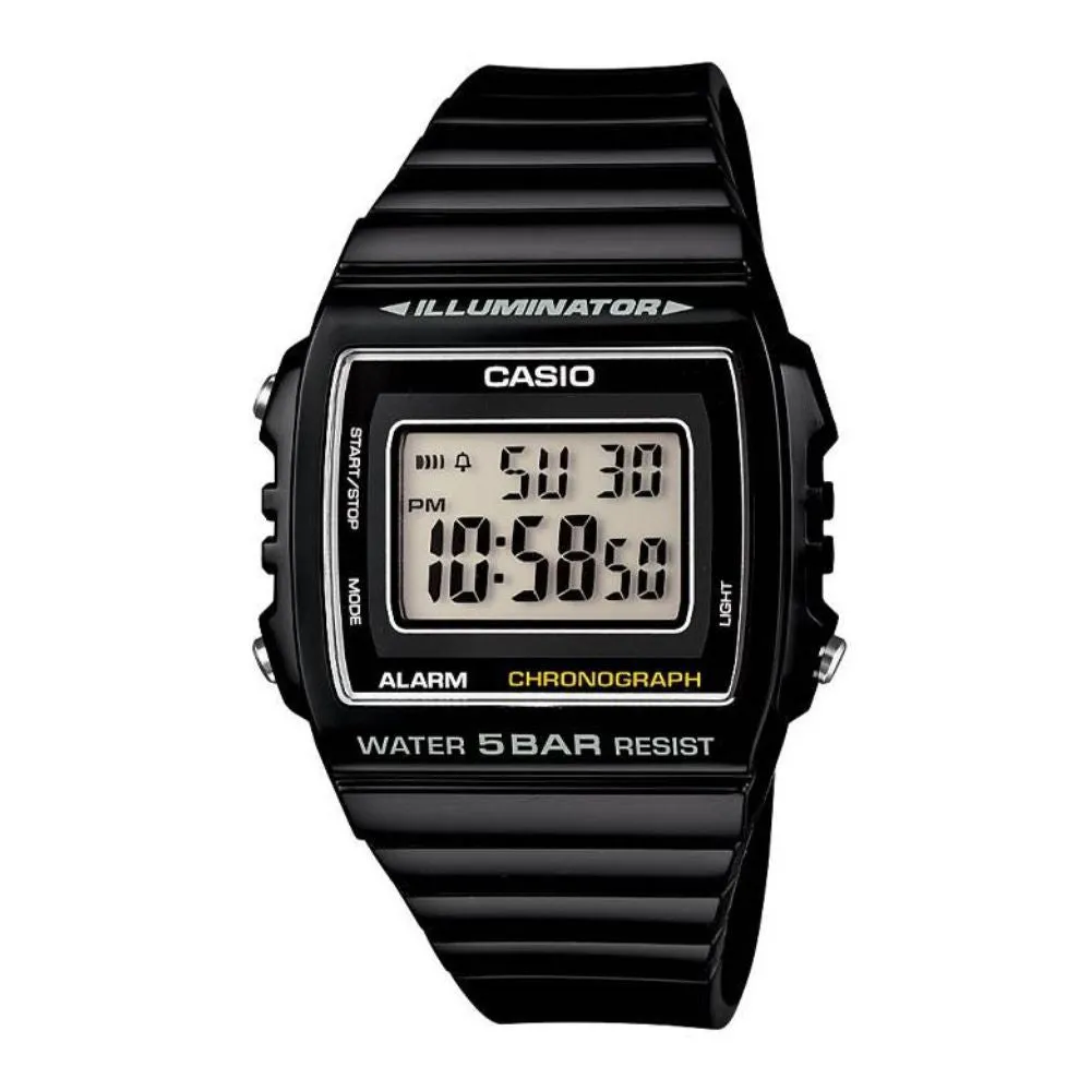 WW1772 Casio Youth Illuminator Digital Resin Belt Watch W-215H-1AVDF