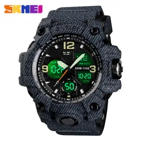 WW1789 SKMEI Sports Dual Time PU Belt Watch 1155B