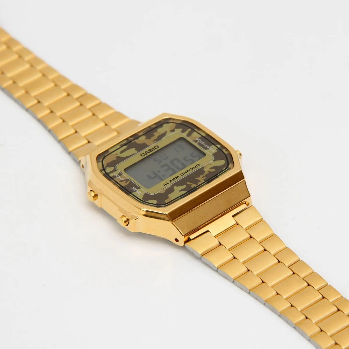 WW1883 Casio Vintage Illuminator Digital Golden Chain Watch A168WEGC-5DF