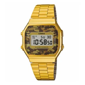 WW1883 Casio Vintage Illuminator Digital Golden Chain Watch A168WEGC-5DF