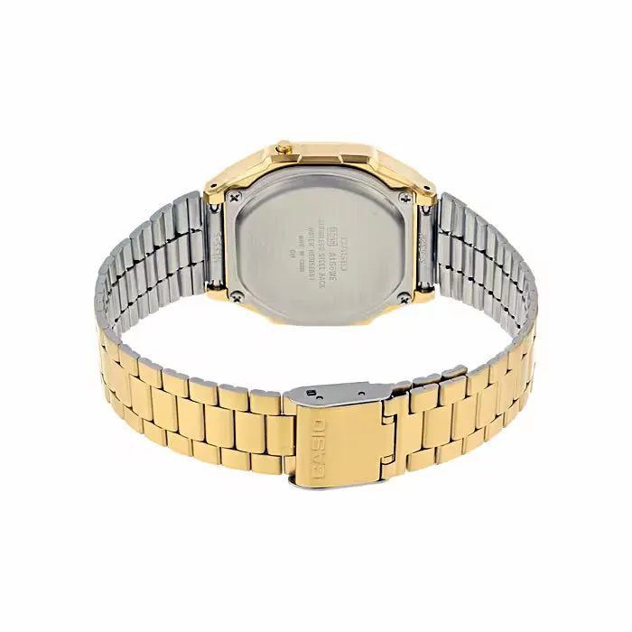 WW1883 Casio Vintage Illuminator Digital Golden Chain Watch A168WEGC-5DF