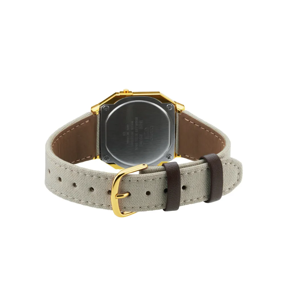 WW1945 Casio Vintage Super Slim Digital Golden Cloth Belt Watch A700WEGL-7AEF