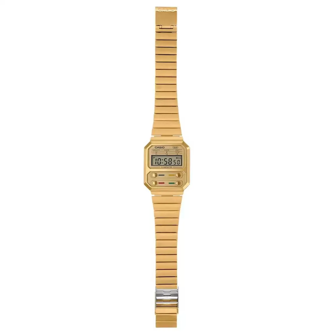 WW2085 Casio Vintage Digital Golden Chain Watch A100WEG-9ADF