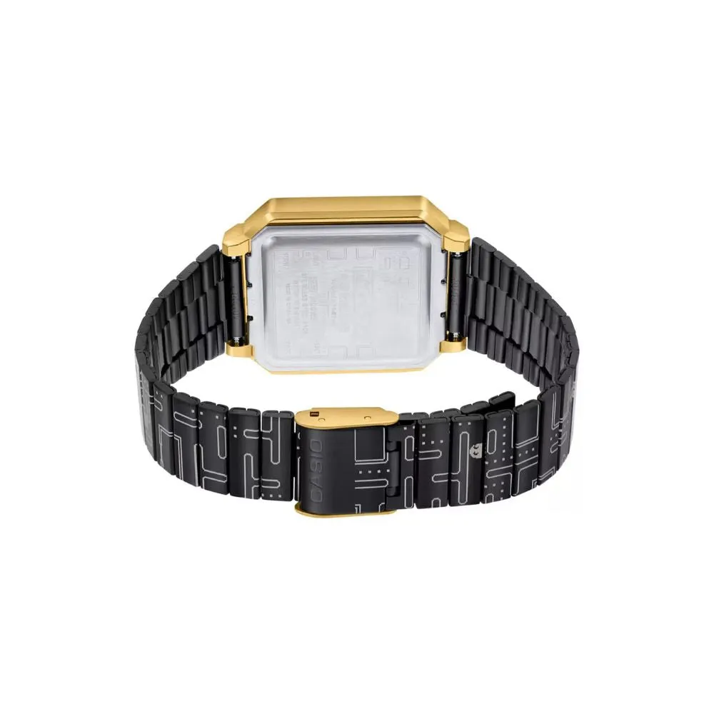 WW2088 Casio Vintage Digital PAC-MAN Edition Chain Watch A100WEPC-1BDR