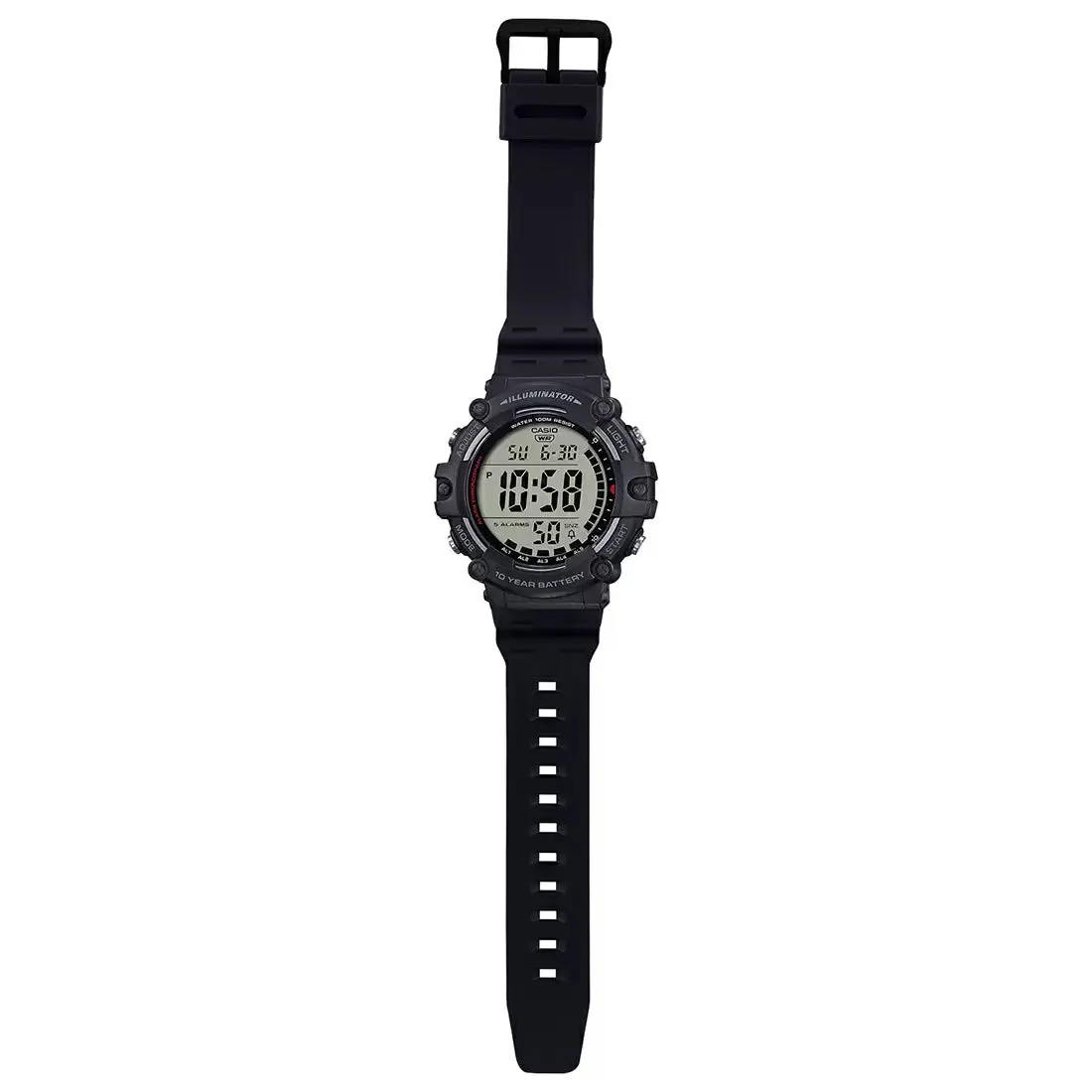 WW2213 Casio Youth Dual Time Digital Resin Belt Watch AE-1500WH-1AVDF