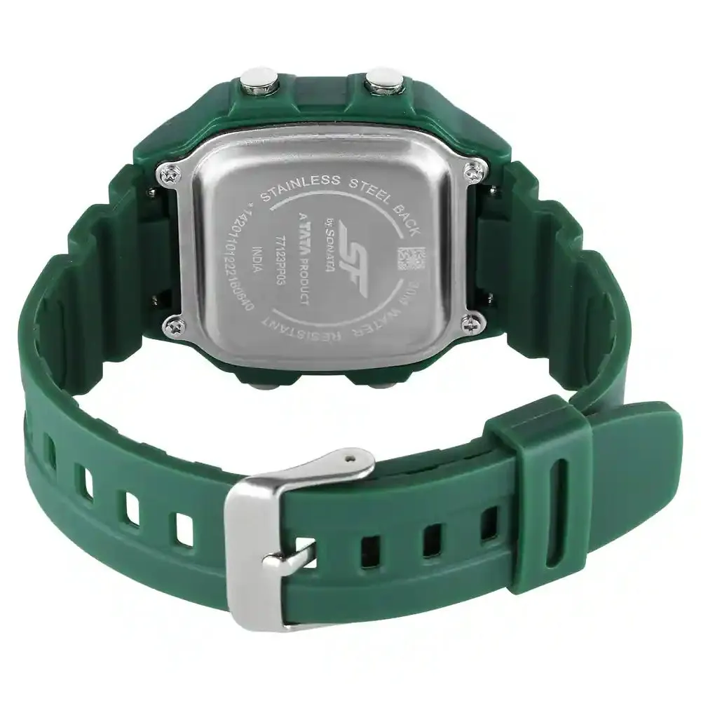 WW2419 Sonata SF Digital PU Belt Watch 77123PP03