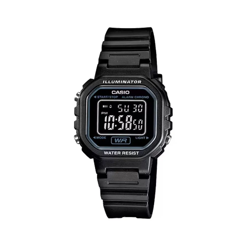 WW2698 Casio Youth Digital Ladies Resin Belt Watch LA-20WH-1BDF
